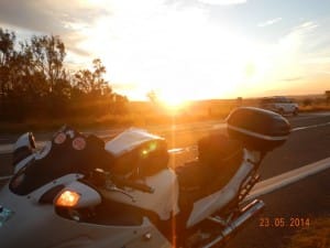 Sunset on the Expressway